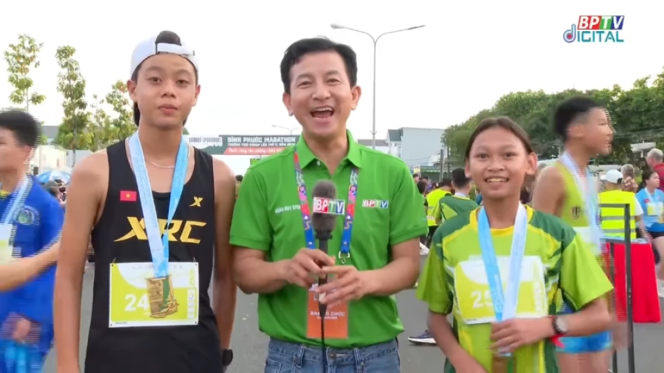 Chân dung 2 nhà vô địch nhí cự ly kid run Giải Bình Phước marathon - Trường Tươi Group lần thứ II, năm 2024  