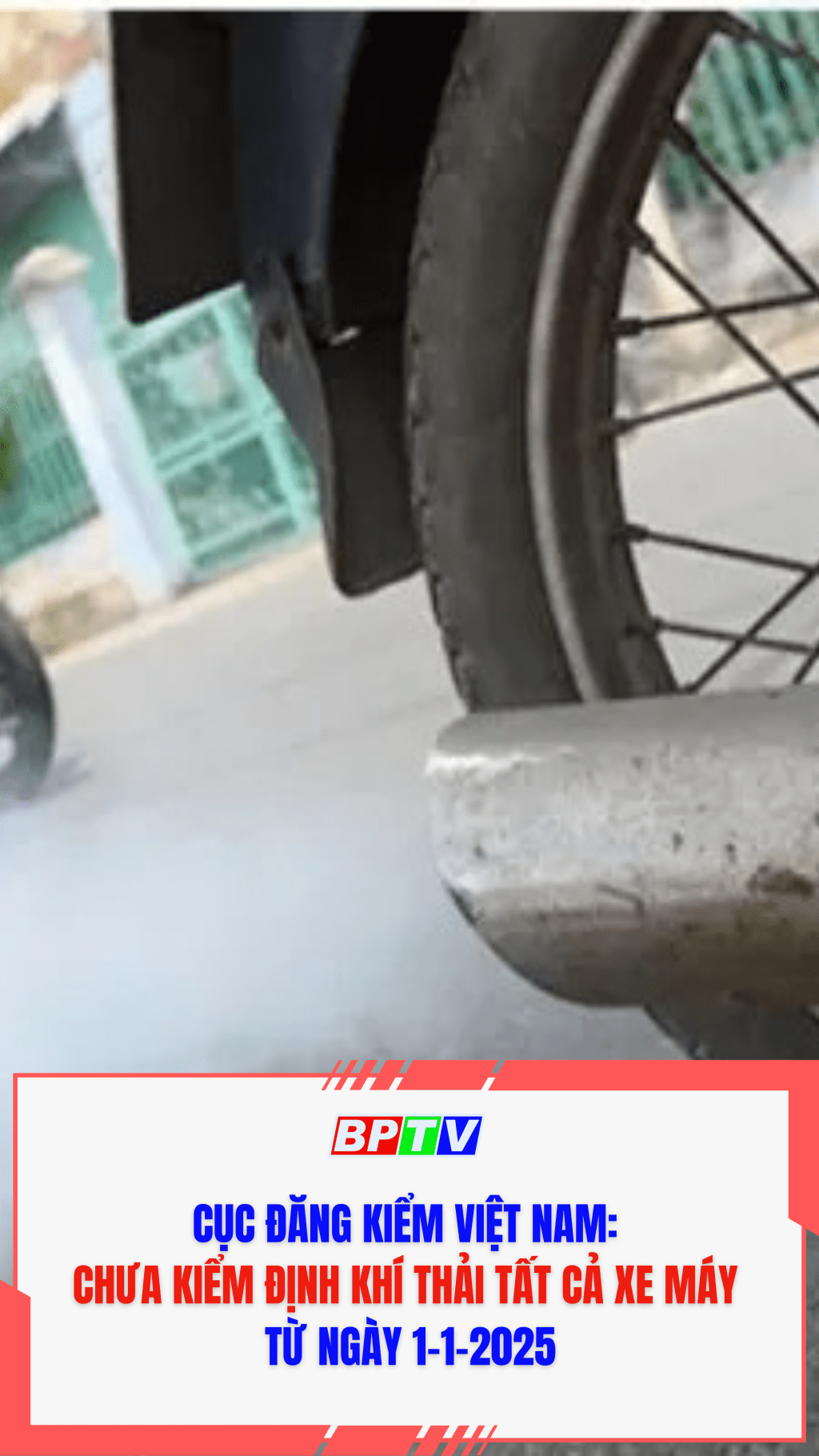 Cục Đăng kiểm Việt Nam: Chưa kiểm định kh&iacute; thải tất cả xe m&aacute;y từ 1-1-2025 #shorts