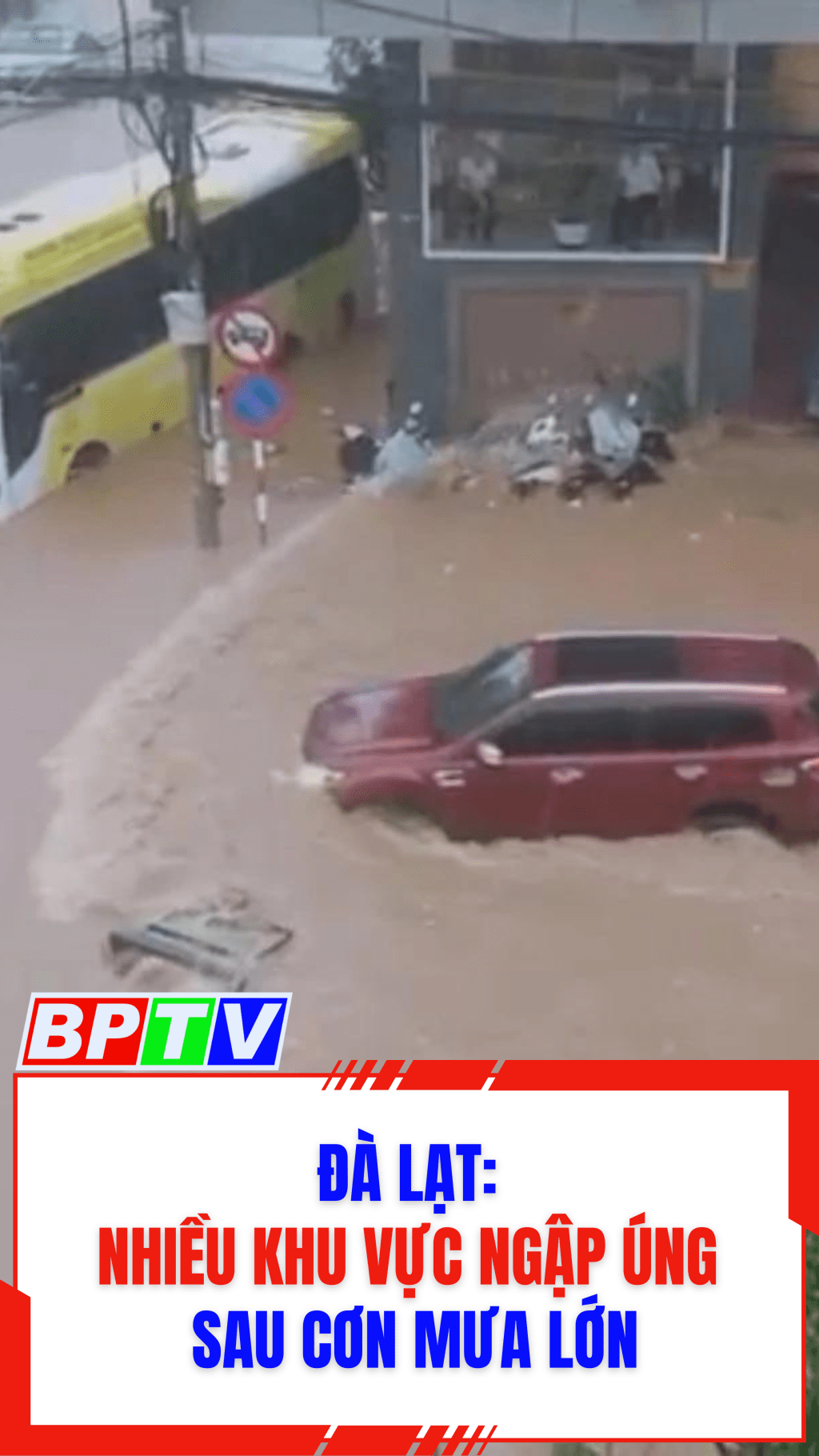 Đ&agrave; Lạt: Nhiều khu vực ngập &uacute;ng sau cơn mưa lớn #shorts