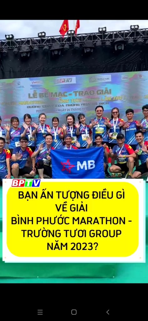 Điều ấn tượng về Giải Bình Phước Marathon - Trường Tươi Group năm 2023 #short