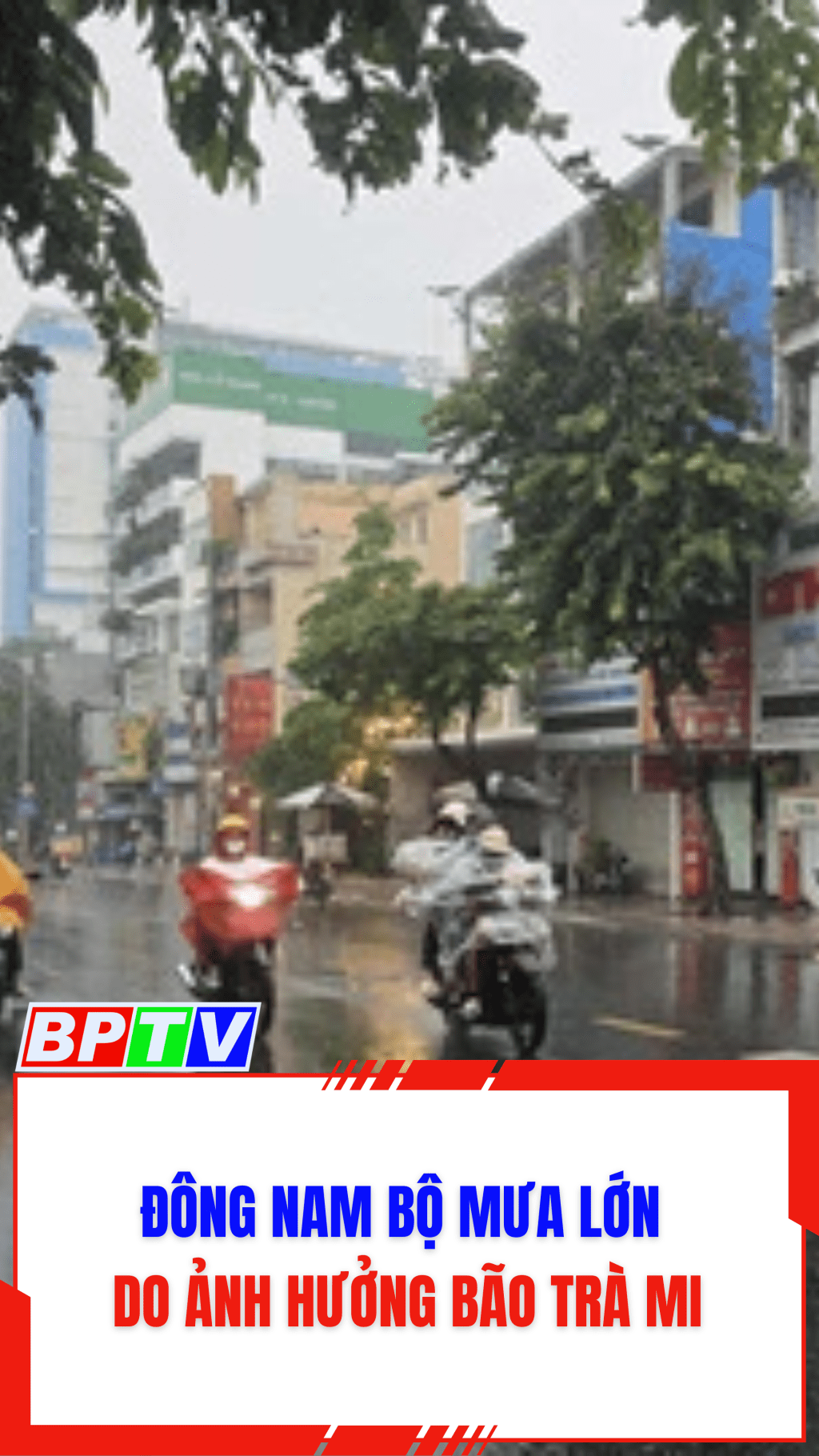 Đ&ocirc;ng Nam Bộ mưa lớn do ảnh hưởng b&atilde;o Tr&agrave; Mi #shorts
