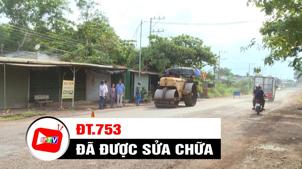 ĐT.753 đã được sửa chữa | BPTV