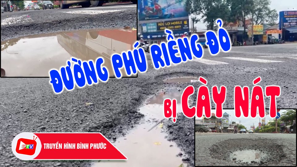 Đường Phú Riềng Đỏ đã bị cày nát, xuống cấp trầm trọng |BPTV