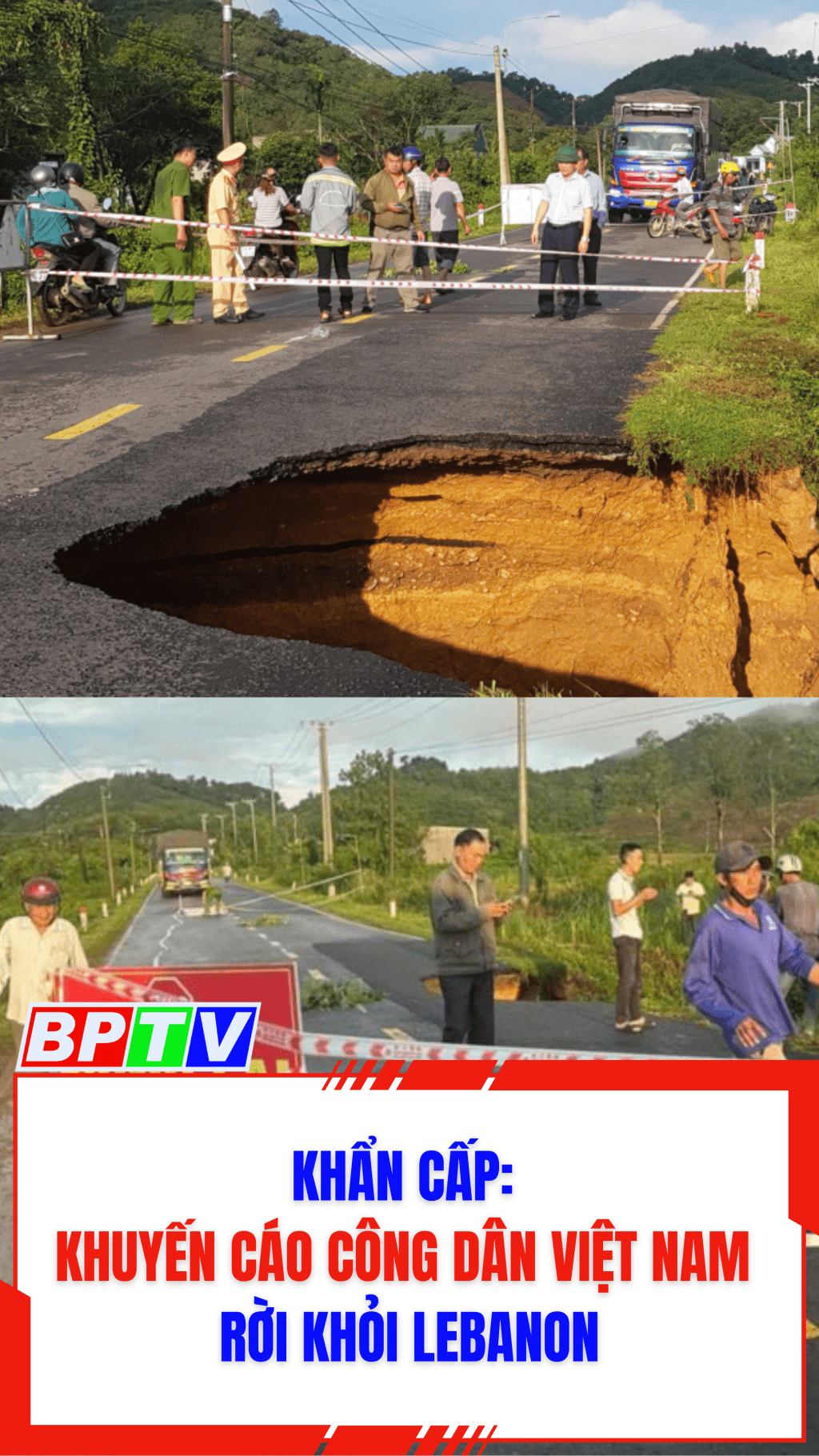 Đường nối L&acirc;m Đồng - B&igrave;nh Phước bị sụt l&uacute;n #shorts