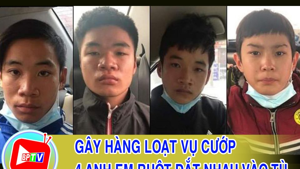 Gây ra hàng loạt vụ cướp giật, 4 anh em ruột dắt tay nhau vào tù | Tin tức 100 độ