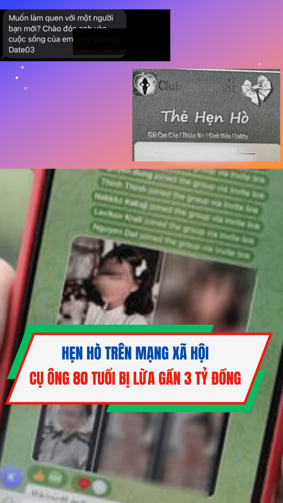 Hẹn hò trên mạng xã hội, cụ ông 80 tuổi bị lừa gần 3 tỷ đồng #short