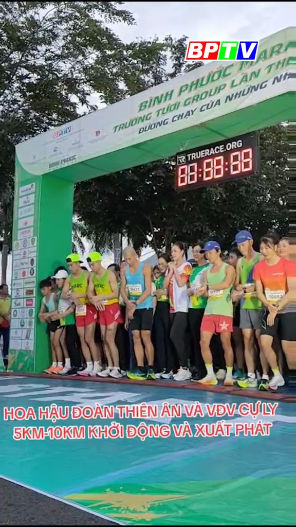 Hoa hậu Đoàn Thiên An xuất phát tại Giải Bình Phước marathon - Trường Tươi Group lần thứ I, năm 2023 #short