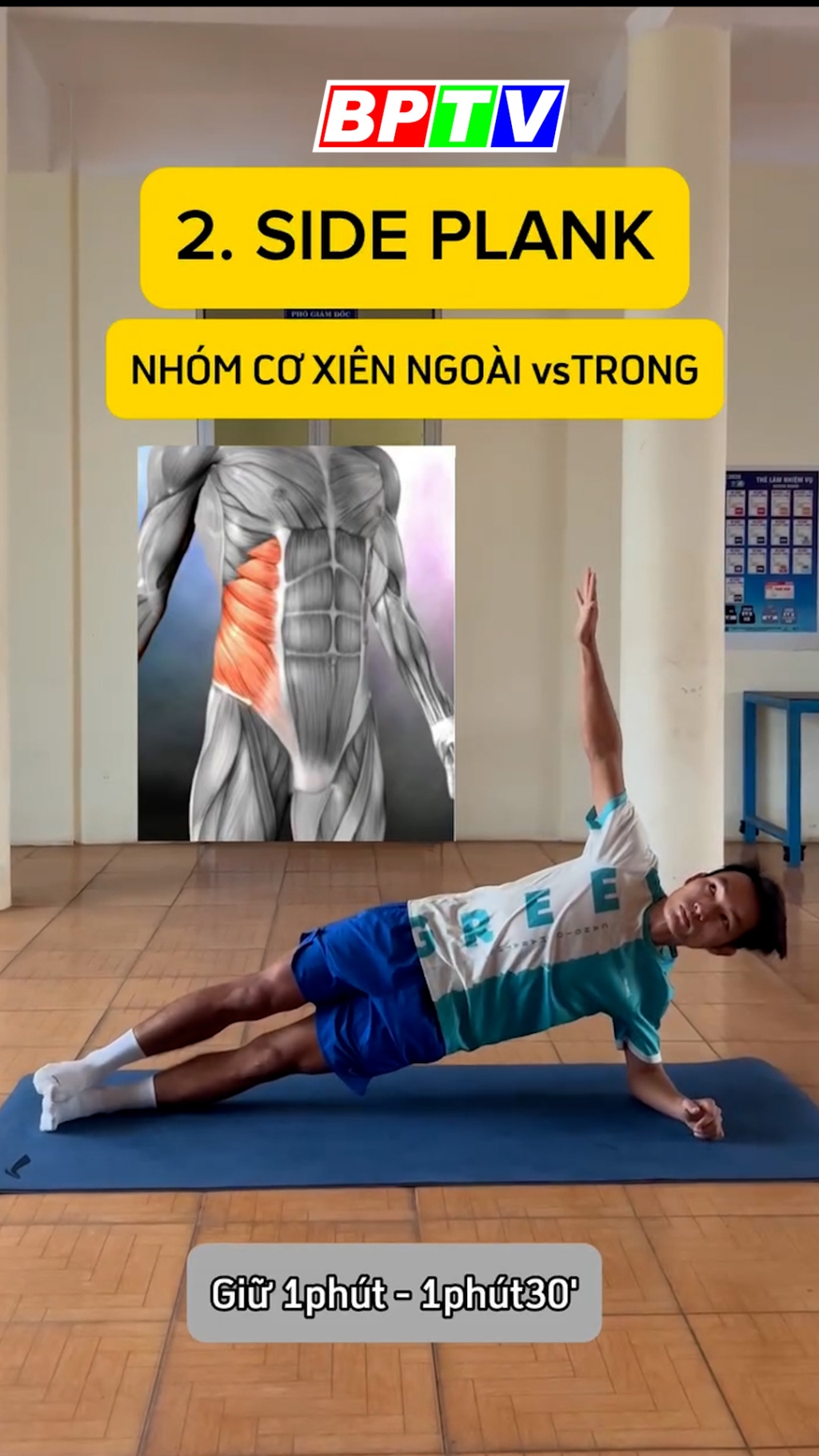 Ho&agrave;ng Nguy&ecirc;n Thanh hướng dẫn b&agrave;i tập cơ bụng để chạy bộ khỏe #shorts