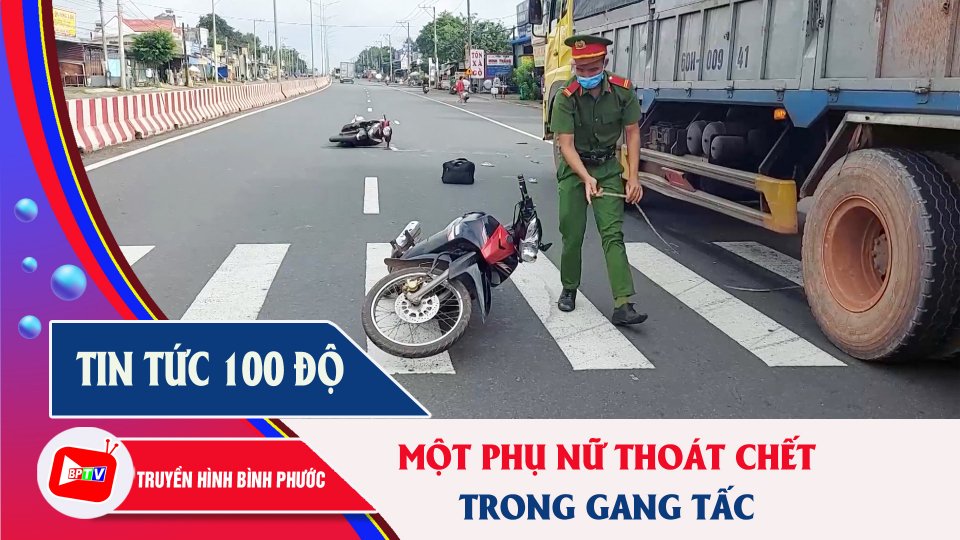 Kéo nhầm tay ga xe máy sau va chạm, một phụ nữ thoát chết trong gang tấc |Tin tức 100 độ |BPTV