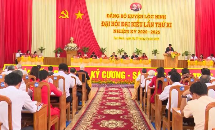 Khai mạc phiên trù bị Đại hội Đảng bộ huyện Lộc Ninh lần thứ XI