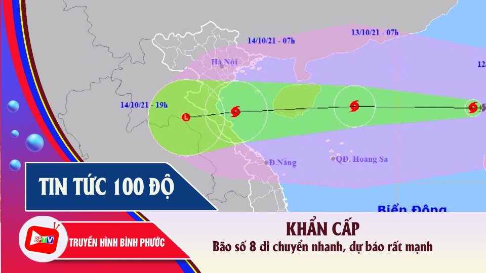 Khẩn cấp: Cơn bão số 8 đang di chuyển rất nhanh |Tin tức 100 độ |BPTV