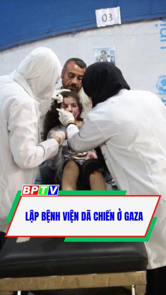 Lập bệnh viện d&atilde; chiến ở Gaza #shorts