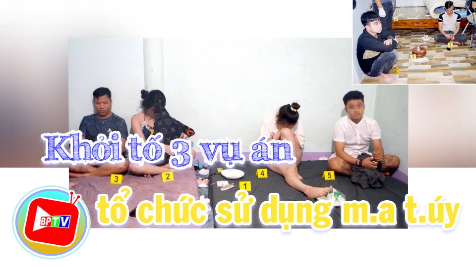 Lộc Ninh: Khởi tố 3 vụ án tổ chức sử dụng m.a t.ú.y |BPTV