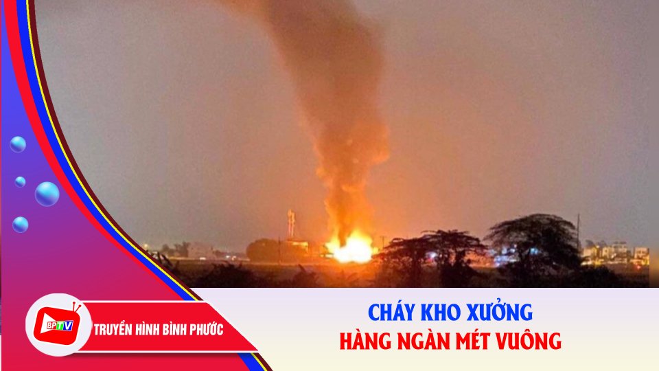 Lửa thiêu rụi hàng nghìn mét vuông kho xưởng |BPTV