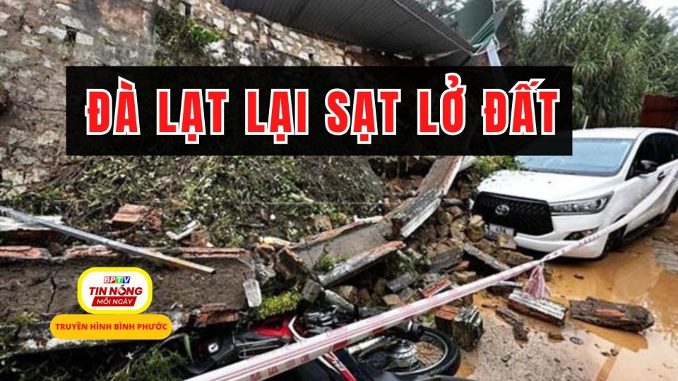 Mưa lớn, Đà Lạt lại sạt lở đất