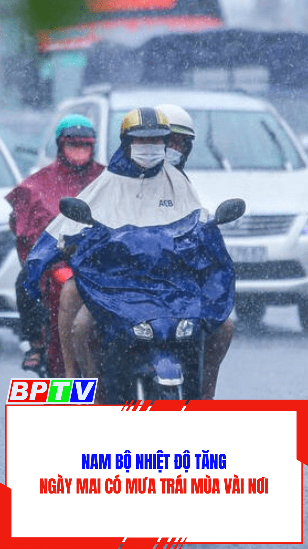 Nam Bộ nhiệt độ tăng, ngày mai có mưa trái mùa vài nơi #shorts