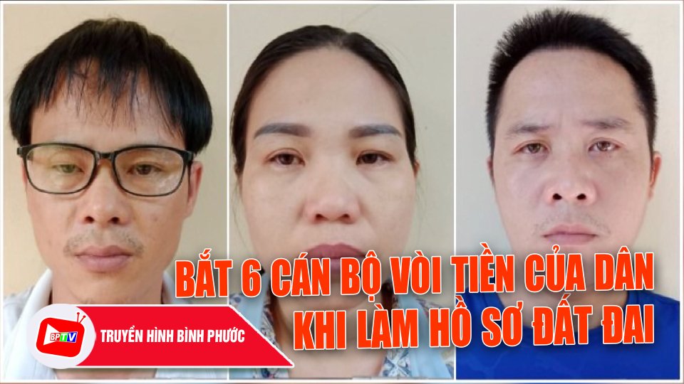 Nghệ An: Bắt 6 cán bộ đòi người dân “chung chi” khi làm hồ sơ đất đai |BPTV
