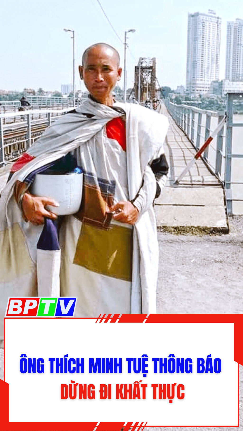 &Ocirc;ng Th&iacute;ch Minh Tuệ th&ocirc;ng b&aacute;o dừng đi khất thực #shorts