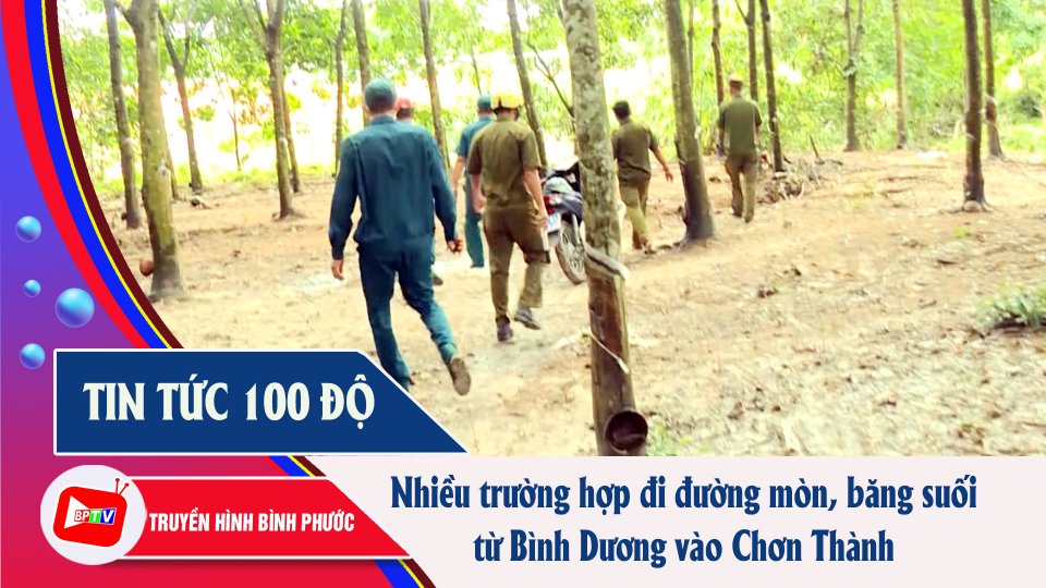 Phát hiện, xử lý nhiều trường hợp đi đường mòn từ Bình Dương vào Chơn Thành |Tin tức 100 độ |BPTV
