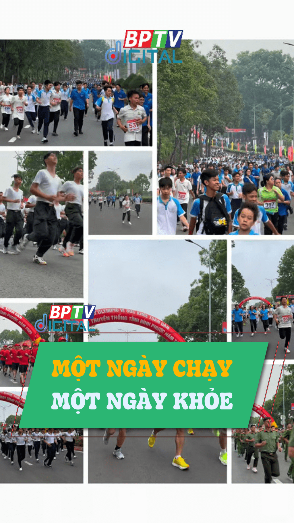 Rộn ràng "Ngày chạy Olympic vì sức khỏe toàn dân" tại Bình Phước: Một ngày chạy, một ngày khỏe #shorts