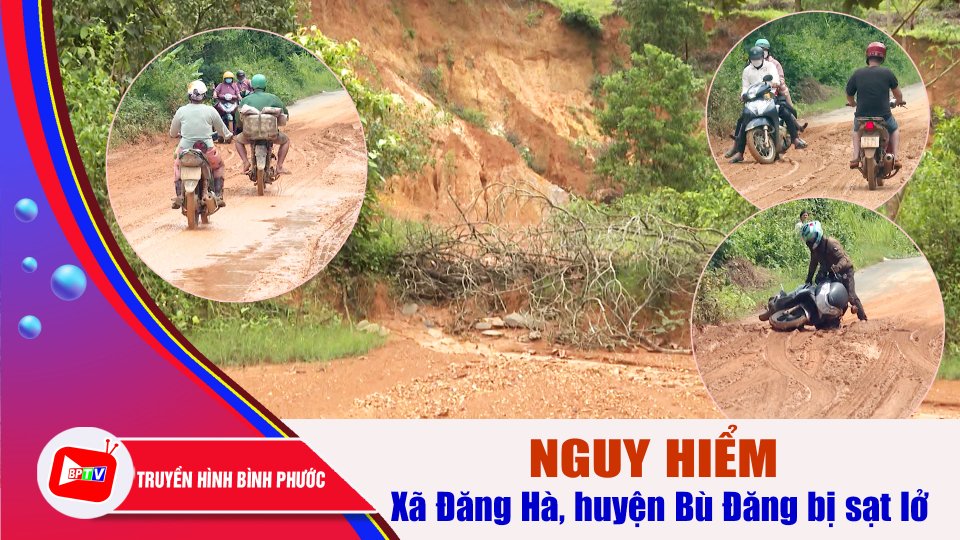 Sạt lở tại xã Đăng Hà gây nguy hiểm và mất an toàn giao thông |BPTV