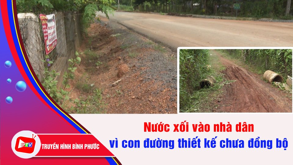 Thiết kế đường chưa đồng bộ, nước TRÀN vào nhà dân | BPTV