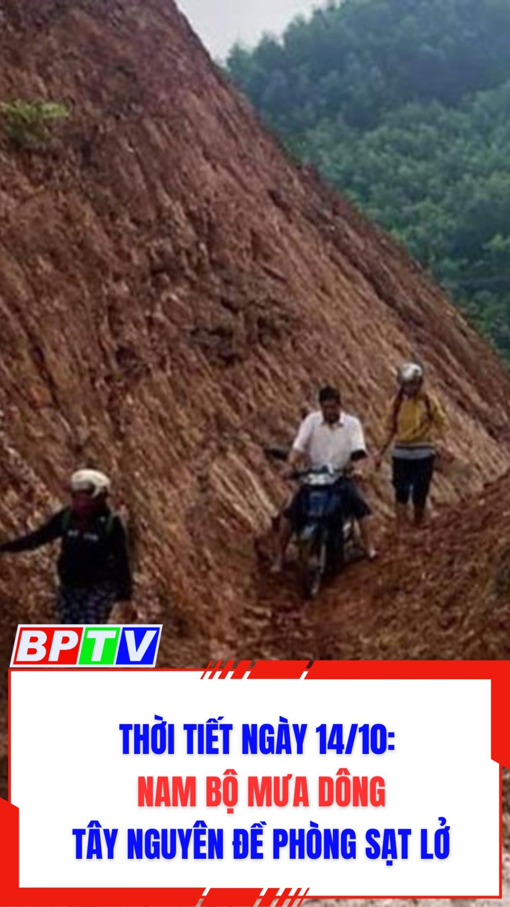 Thời tiết ng&agrave;y 14/10: Nam Bộ mưa d&ocirc;ng, T&acirc;y Nguy&ecirc;n đề ph&ograve;ng sạt lở #shorts