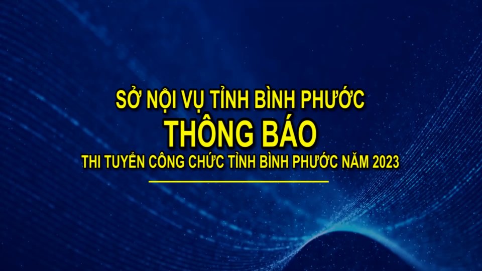 Thông báo thi tuyển công chức tỉnh Bình Phước năm 2023