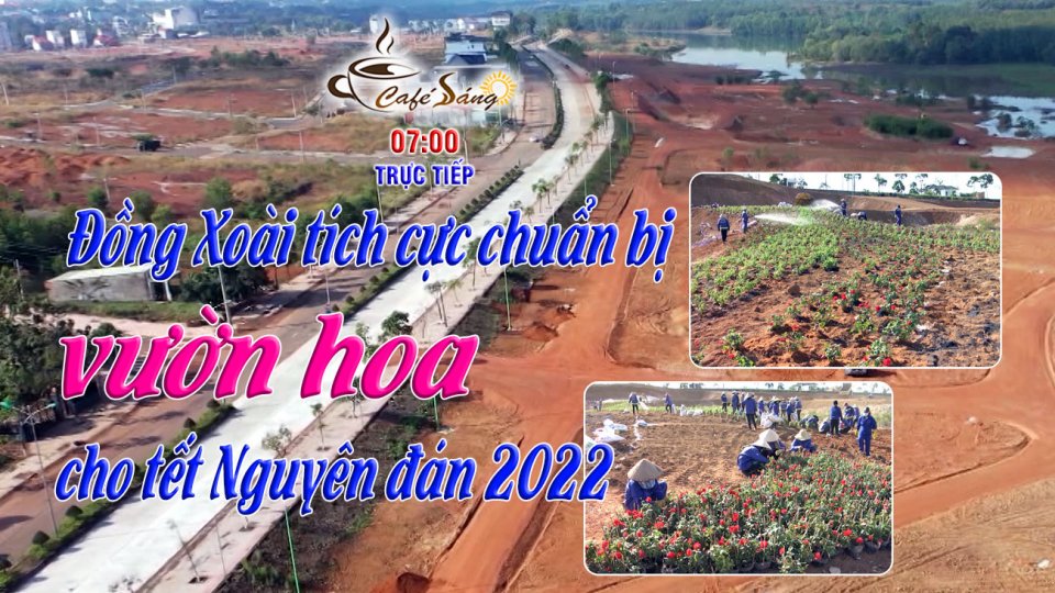 Tích cực chuẩn bị cho vườn hoa thành phố Đồng Xoài |Cà phê sáng 3-1-2022 |BPTV