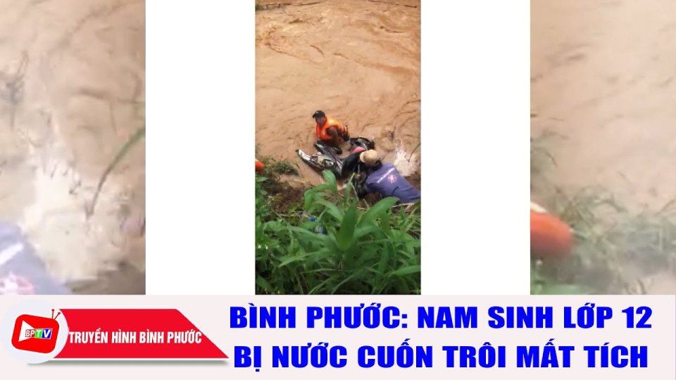 Tìm thấy t.h.i t.h.ể nam sinh ở Bình Phước mất tích khi dắt xe qua suối |BPTV