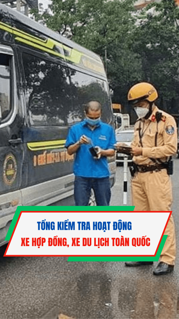 Tổng kiểm tra hoạt động xe hợp đồng, xe du lịch toàn quốc #short