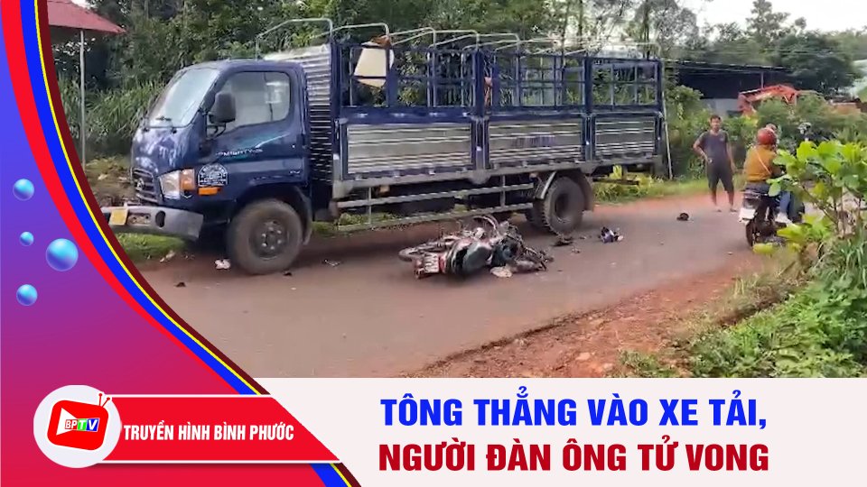 Tông thẳng vào xe tải khi vào cua gấp, người đàn ông tử vong |BPTV