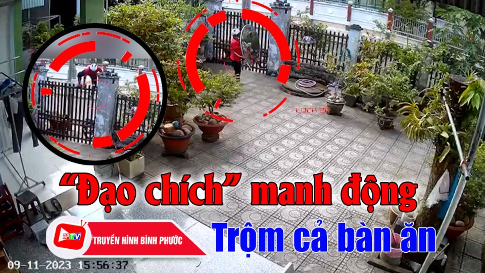 Trộm cắp manh động, trèo tường vào nhà trộm cả cái… bàn ăn