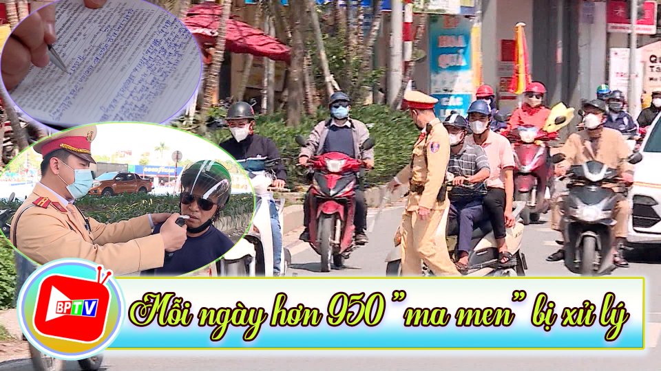 Trung bình mỗi ngày trên 950 “ma men” bị xử lý 