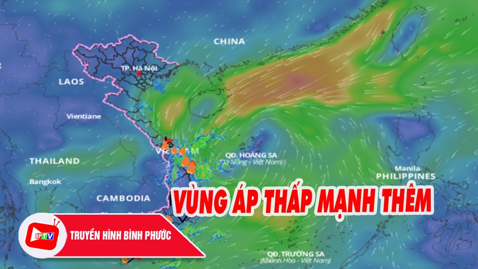 Vùng áp thấp có khả năng mạnh thêm |BPTV