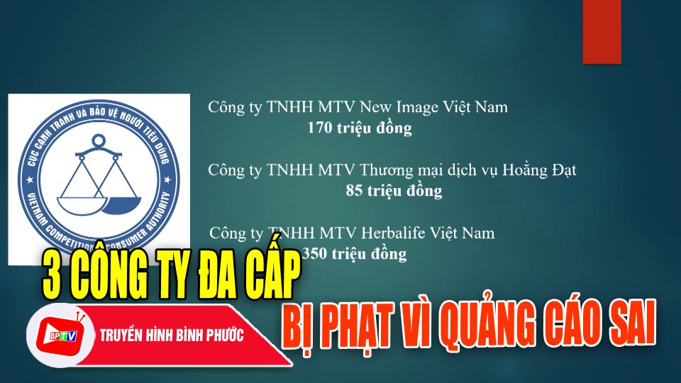 Xử phạt 3 doanh nghiệp đa cấp với số tiền hơn 600 triệu đồng |BPTV