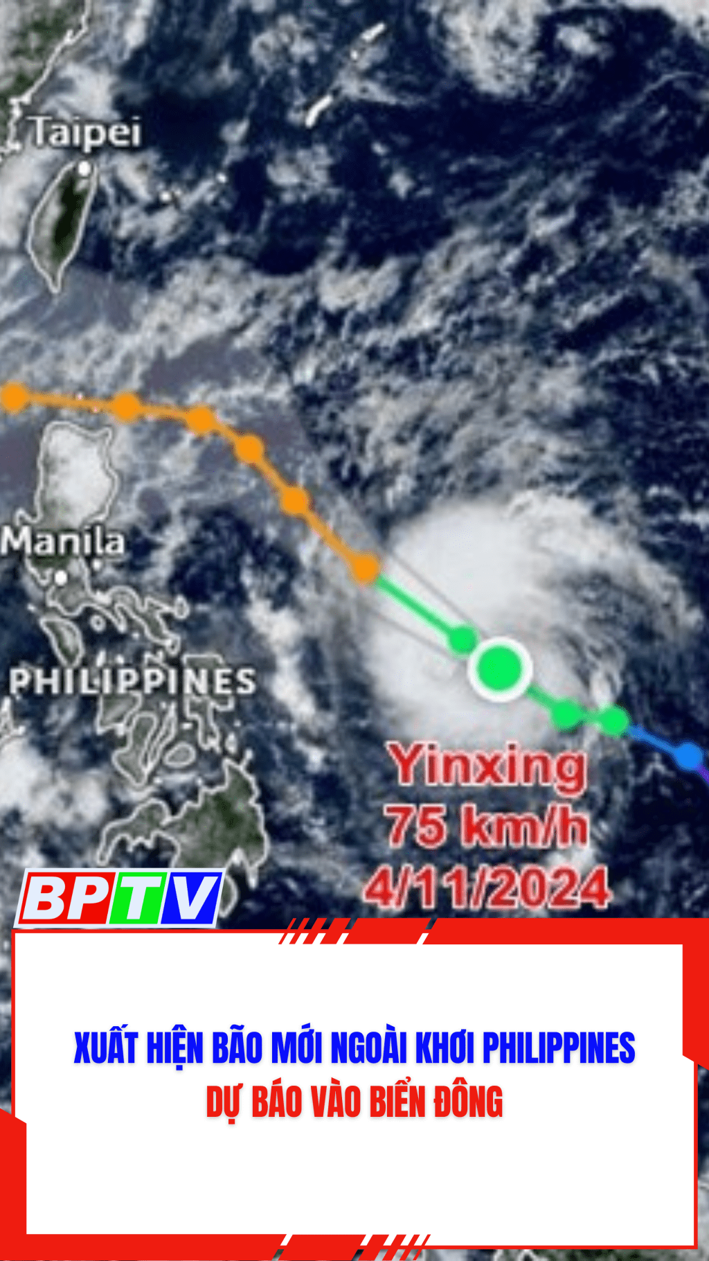 Xuất hiện b&atilde;o mới ngo&agrave;i khơi Philippines, dự b&aacute;o v&agrave;o Biển Đ&ocirc;ng #shorts